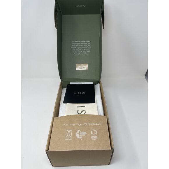 Nisolo Women's 9.5 Bria Go to Court Sneakers White Leather Lace Up Low To - Picture 9 of 9